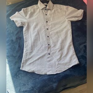 IC COLLECTION Black and White Patterned Blouse